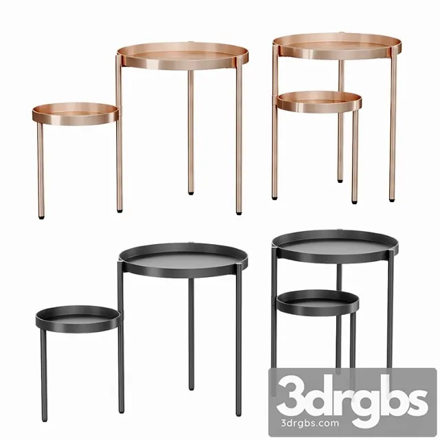 Made essentials alana two tier bedside 2 3D Model Free