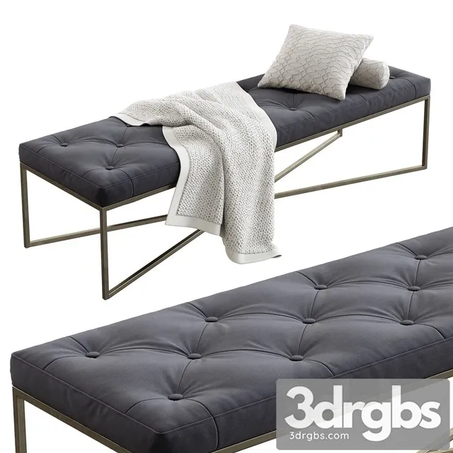 Made Julianne Ottoman 3D Model Free