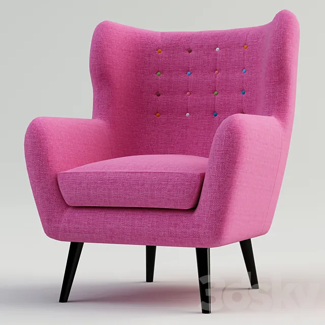 MADE KUBRICK WING BACK CHAIR 3D Model