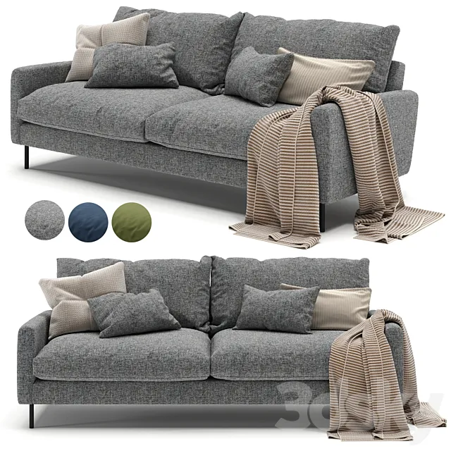 MADE Russo 3 Seater Sofa in 3 colors 3D Model