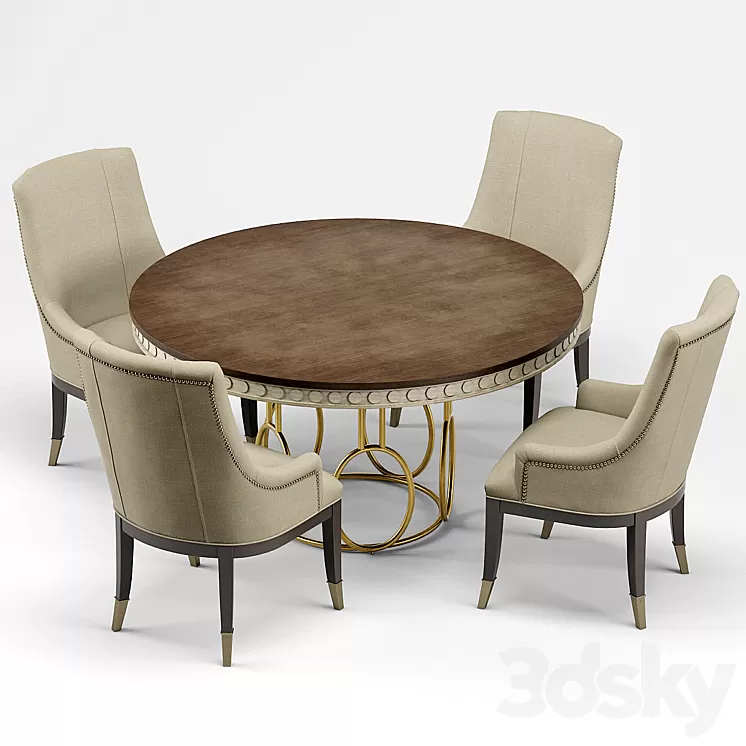 Madeline Chair and Alexis Table 3D Model