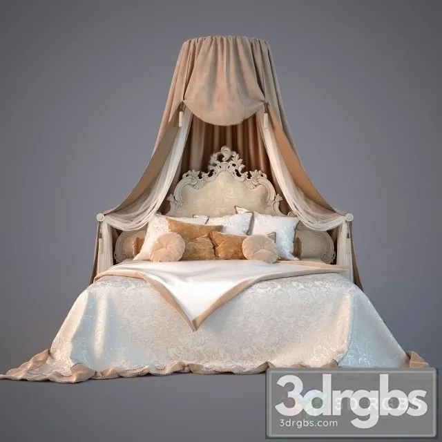 Mademoiselle Bed 3D Model Free