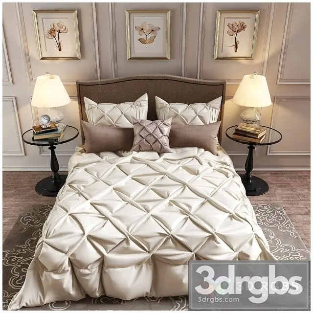 Madison Park Lafayette Bed 3D Model Free