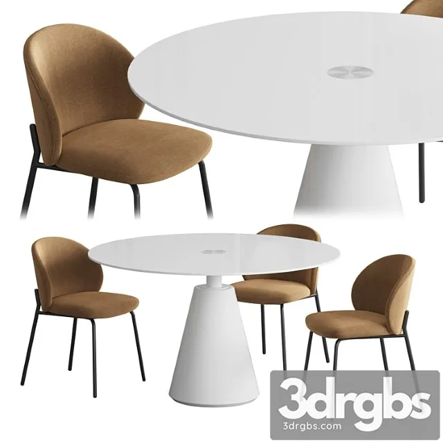 Madrid table princeton chair boconcept 2 3D Model Free