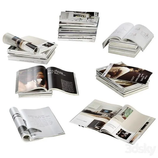 Magazines 3D Model