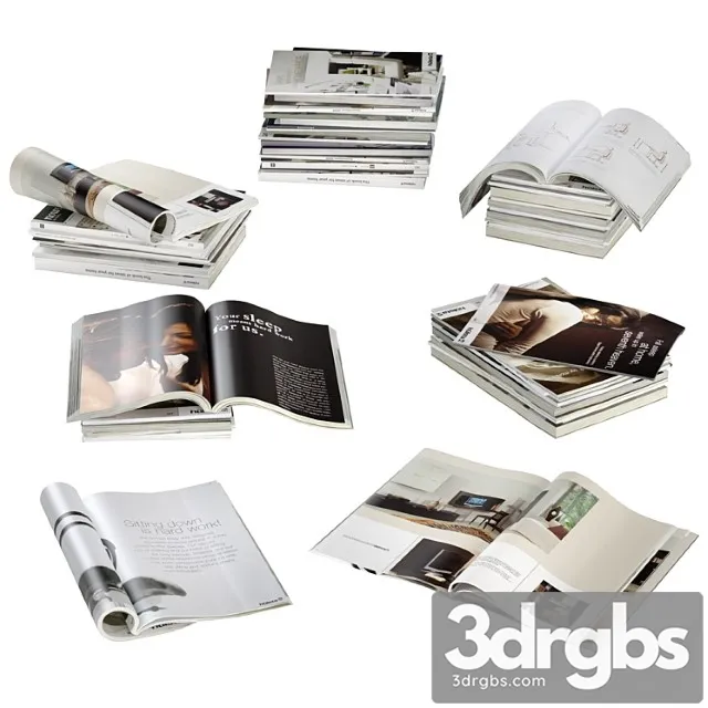 Magazines 3D Model Free