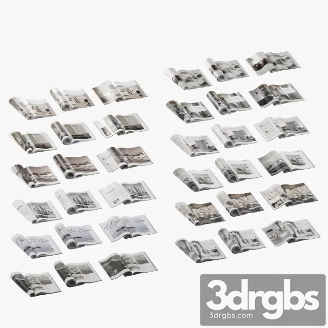 Magazines Rolled 3D Model Free