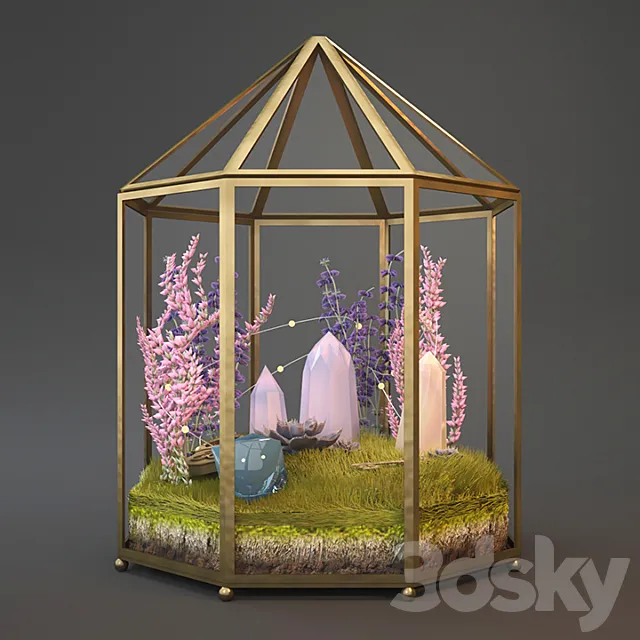 Magic Florarium FOR THE CONTEST 3D Model
