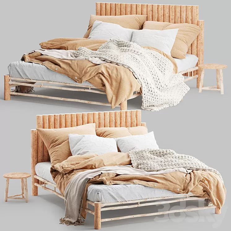 Magic Linen Bed 3 3D Model