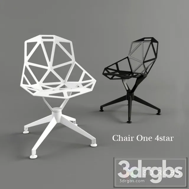 Magis One 4 Star Chair 3D Model Free