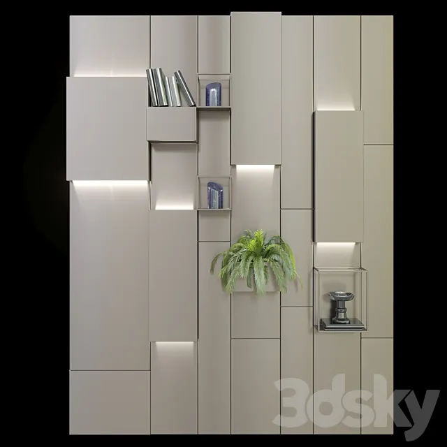 Magnetic wall system from Ronda Design 3D Model
