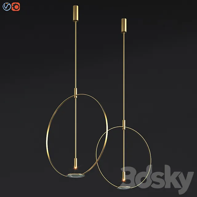 Magnifier Celing Pendant Lamp Formafantasma 3D Model