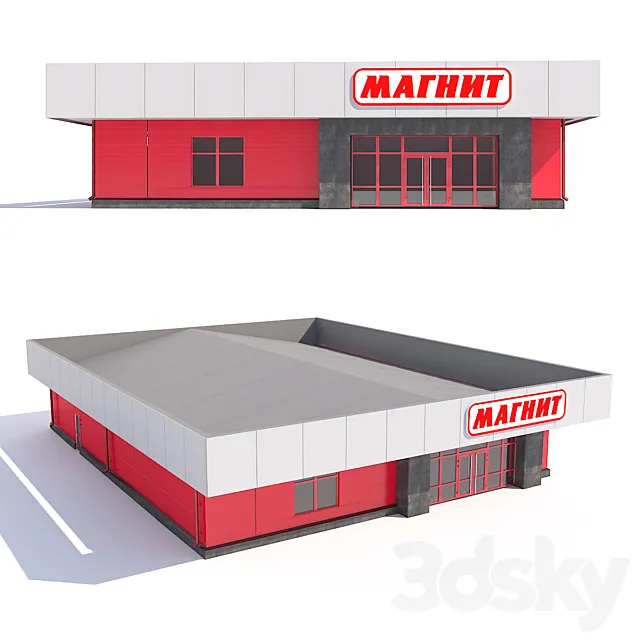 Magnit Shop 3D Model