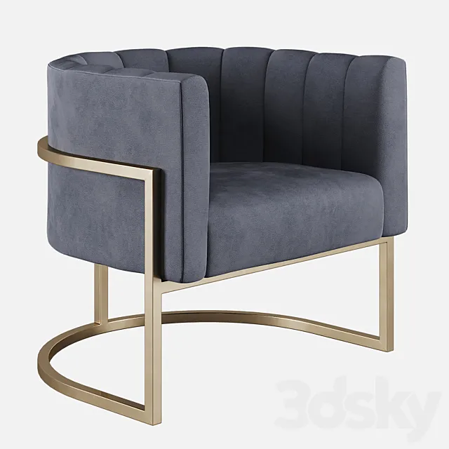 Magnolia armchair 3D Model