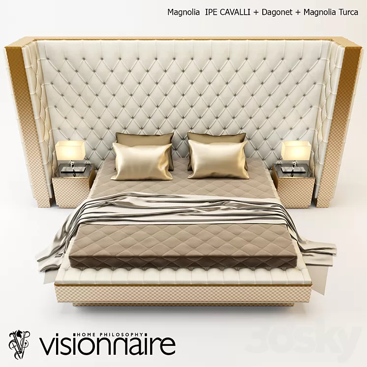 Magnolia IPE CAVALLI + Dagonet + Magnolia Turca 3D Model