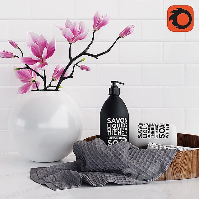 Magnolia Set 3DModel