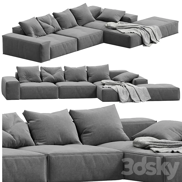 Magri Sofa by Tuo Divano 3D Model Free