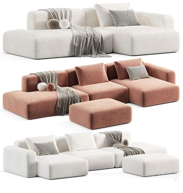 Mags Soft 2.5 Seater sofa by Hay 3D Model