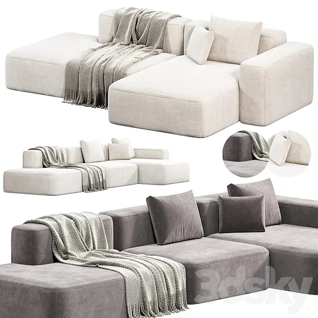 MAGS SOFT 25 SEATER Sofa by Hay sofas 3D Model