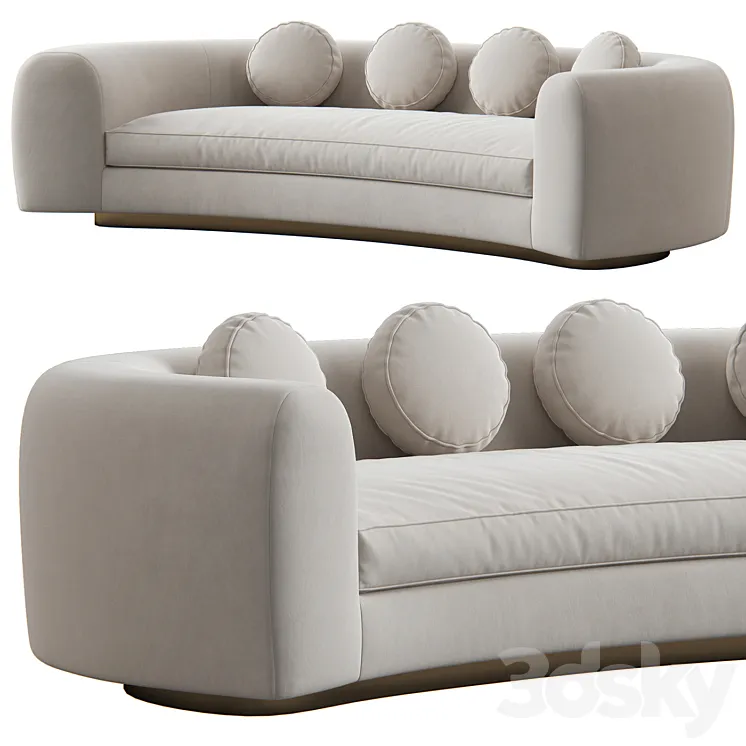 Mahdavi Jelly Pea Sofa 3D Model Free