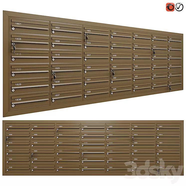 Mailbox_010 3D Model