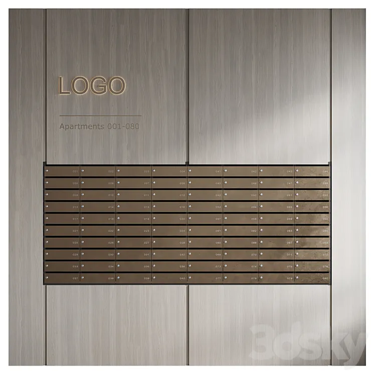 Mailboxes Modern 3D Model Free