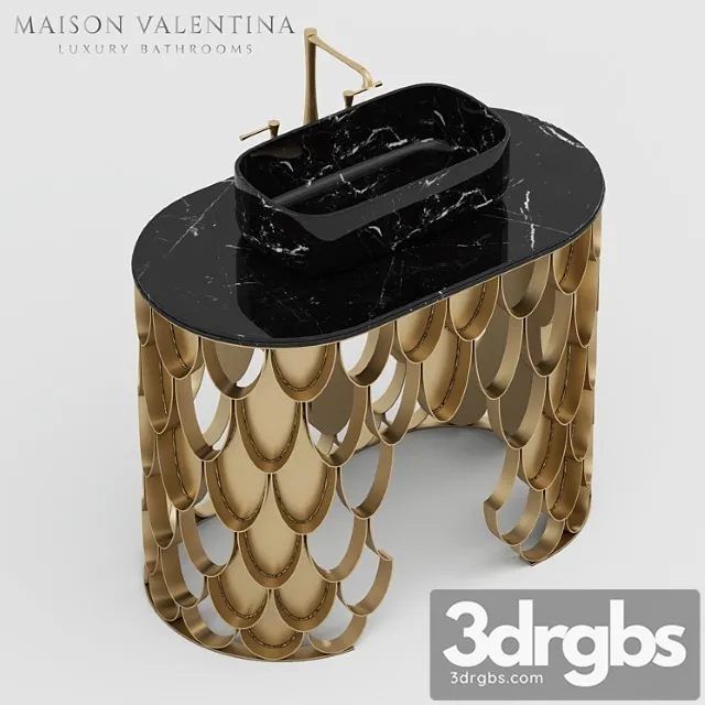 Maison Valentina Koi Single Washbasin 3D Model Free