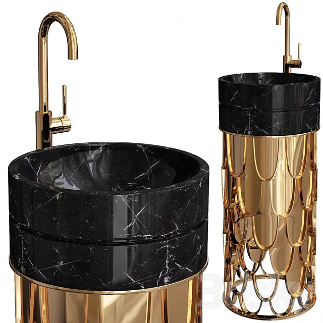 Maison Valentina Luxury Bathrooms Washbasin_2 3D Model