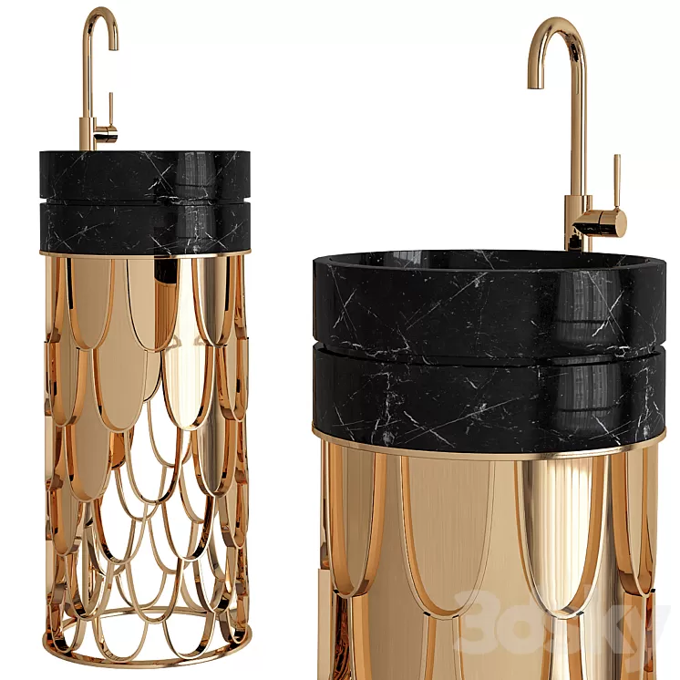 Maison Valentina Luxury Bathrooms Washbasin_2 3D Model