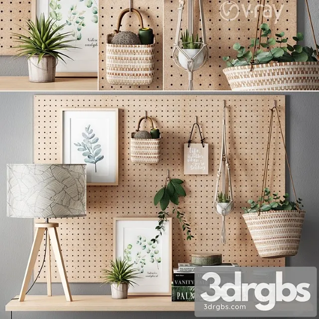Maisons du Monde Decoration Set 3D Model Free