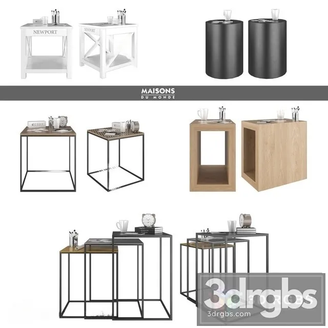 Maisons Du Monde Set 021 3D Model Free