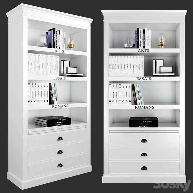 Maisons du Monde set 23 (Newport cabinet) 3D Model