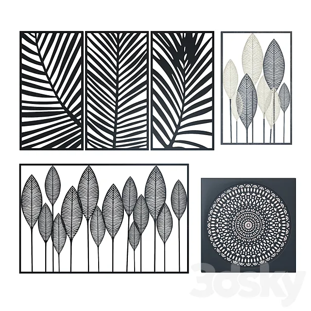 Maisons du Monde Wall Decoration 2 3D Model