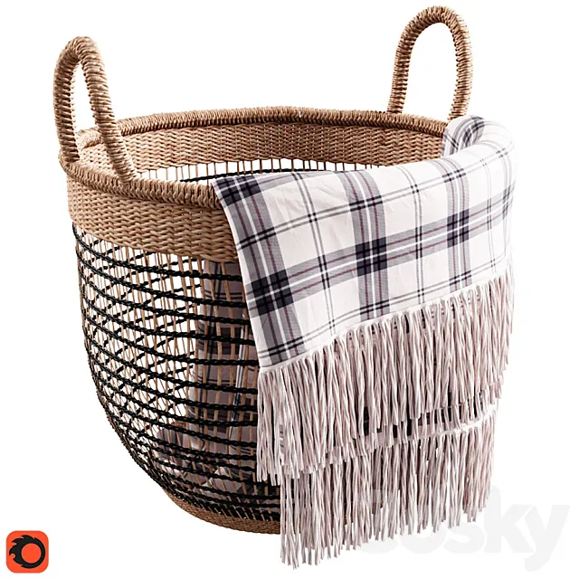 Maisons du Monde Woven Basket 3DModel