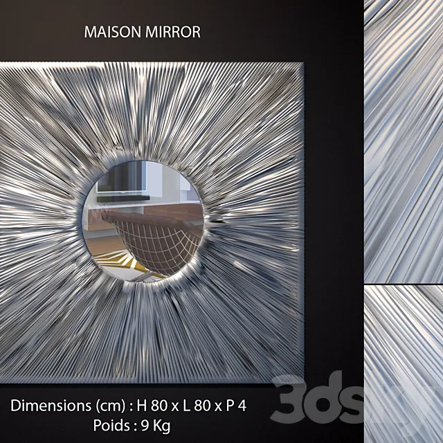 MAISONS Miroir Vortex 3D Model