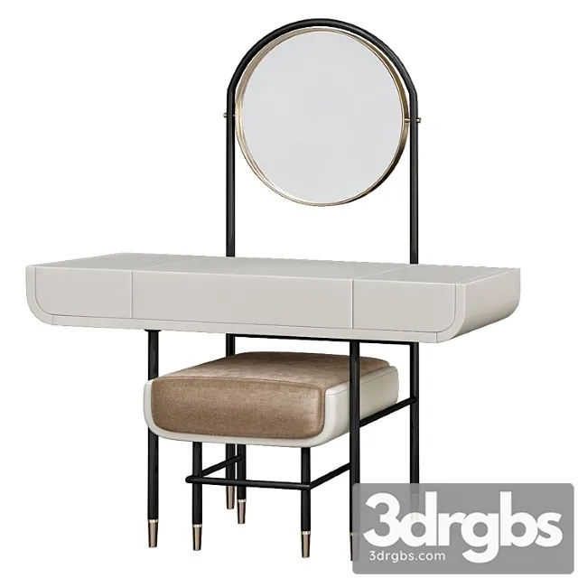 Make up mirror work table with 2 3D Model Free
