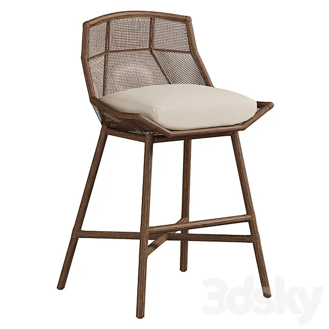 MAKETTO BARSTOOL by baker 3D Model