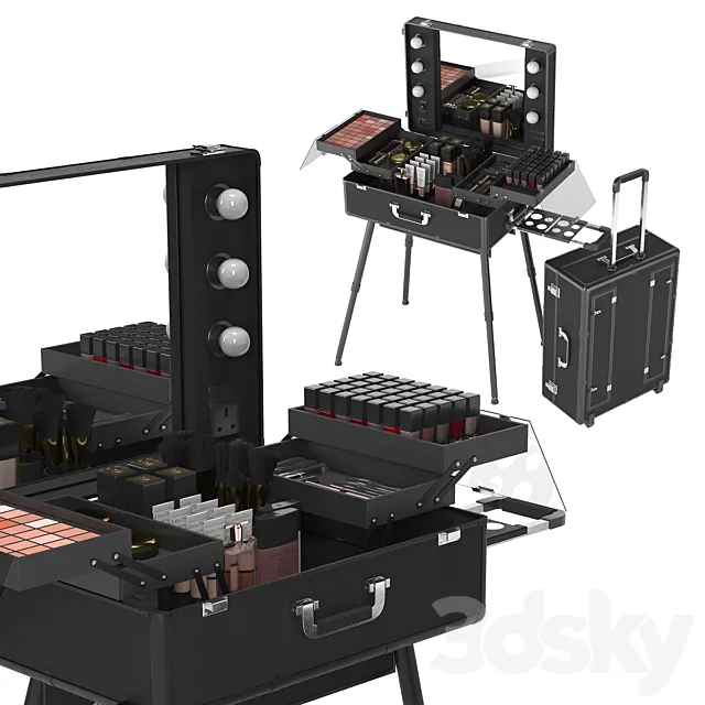 makeup artist suitcase 3D Model