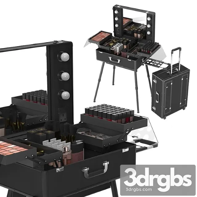 Makeup artist suitcase 3D Model Free