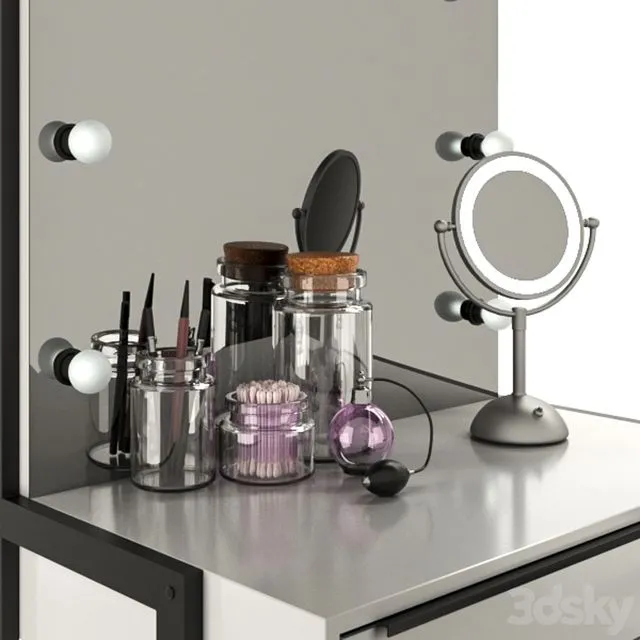 Makeup artist table 3D Model