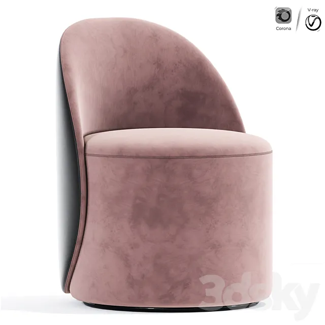Makeup Stool Dressing Stool Chair 3D Model
