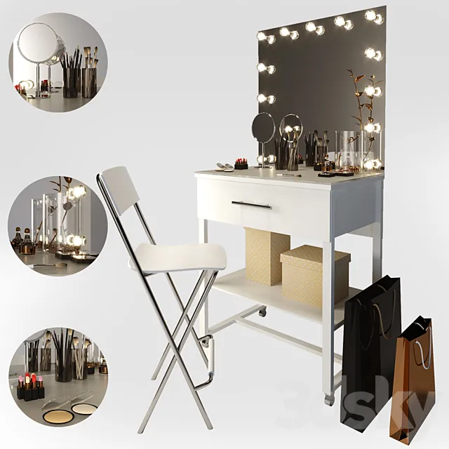 Makeup table 3D Model