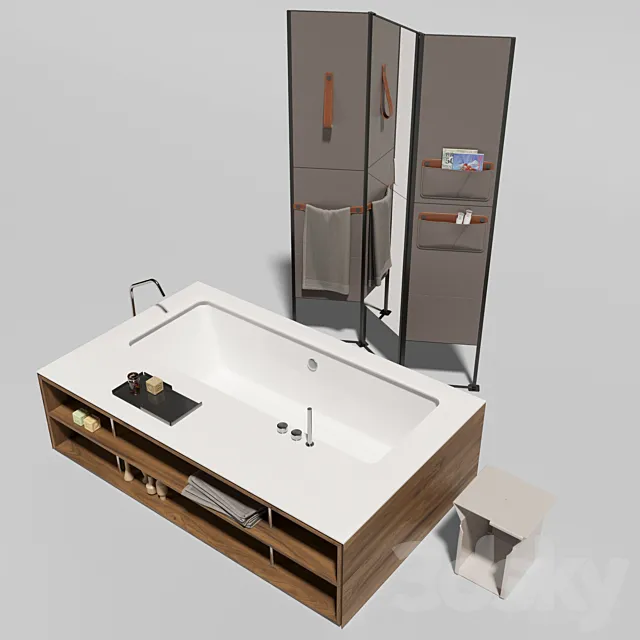 makro bathroom set 3D Model