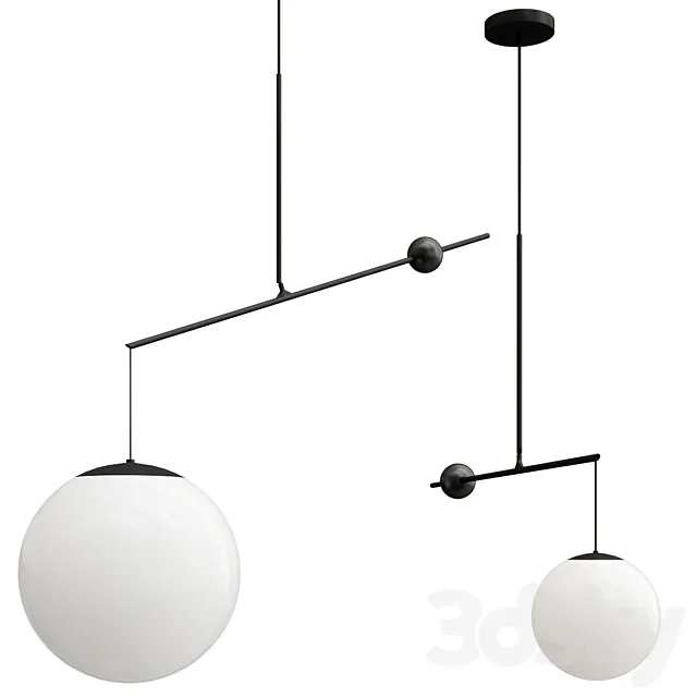 MALAMATA Pendant lamp By LUCEPLAN 3D Model