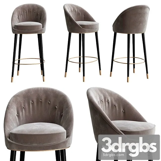 Malay Bar Chair By Brabbu 3D Model Free