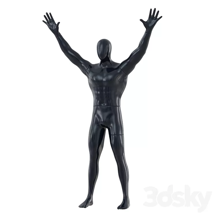 Male Abstract Mannequin 91 3D Model