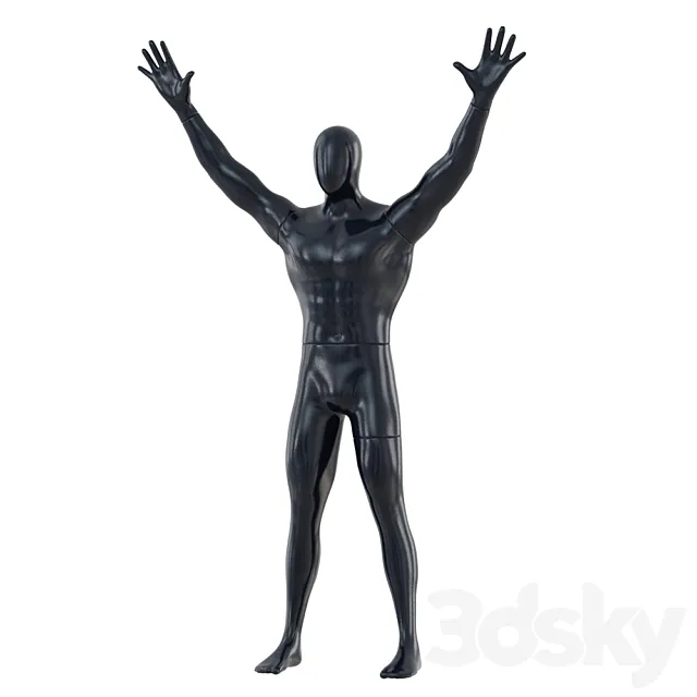 Male Abstract Mannequin 91 3D Model
