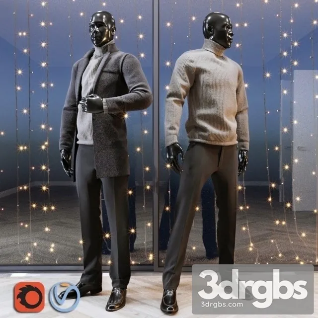 Male Mannequin 02 3D Model Free