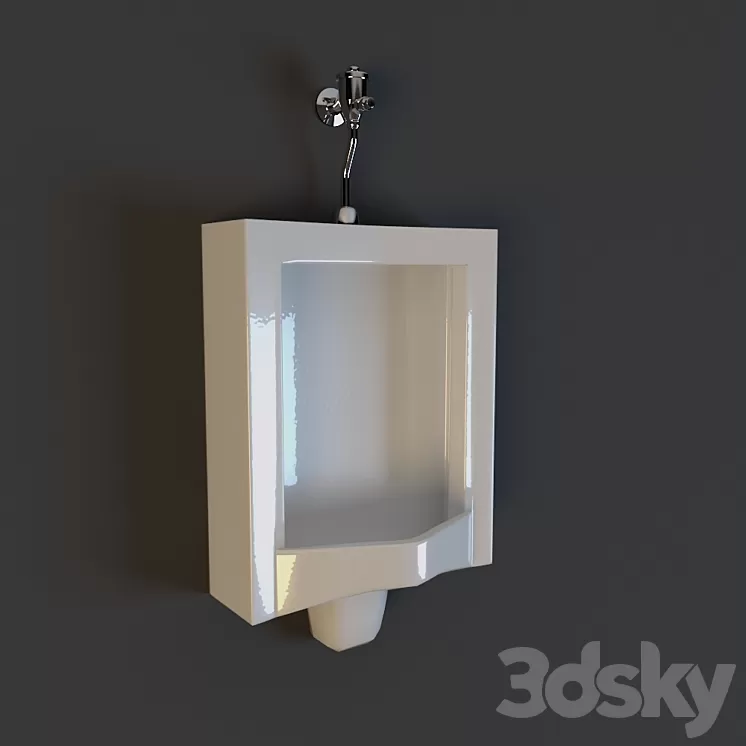 Male toilet urinal 3D Model