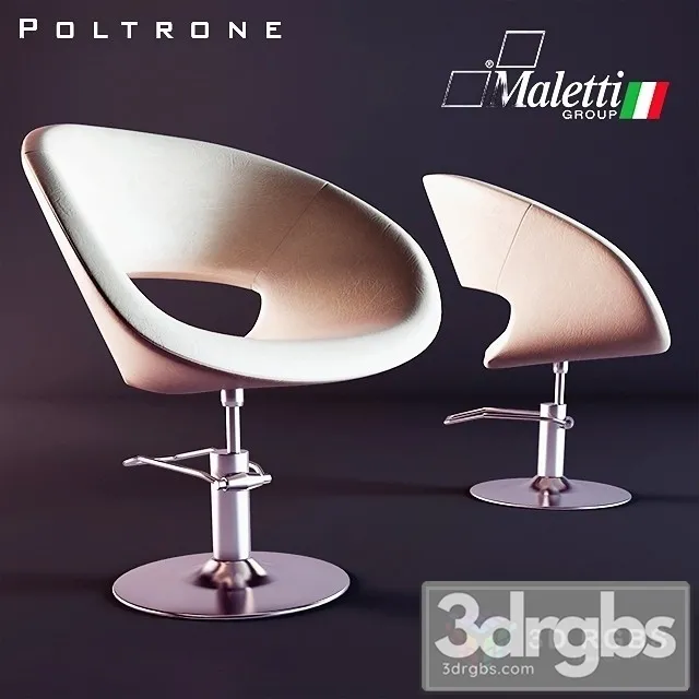 Maletti Tulipa Poltrone Chair 3D Model Free